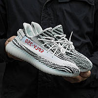 Стильные кроссовки Adidas Yeezy Boost 350 v2 Zebra (Адидас Изи Буст 350)