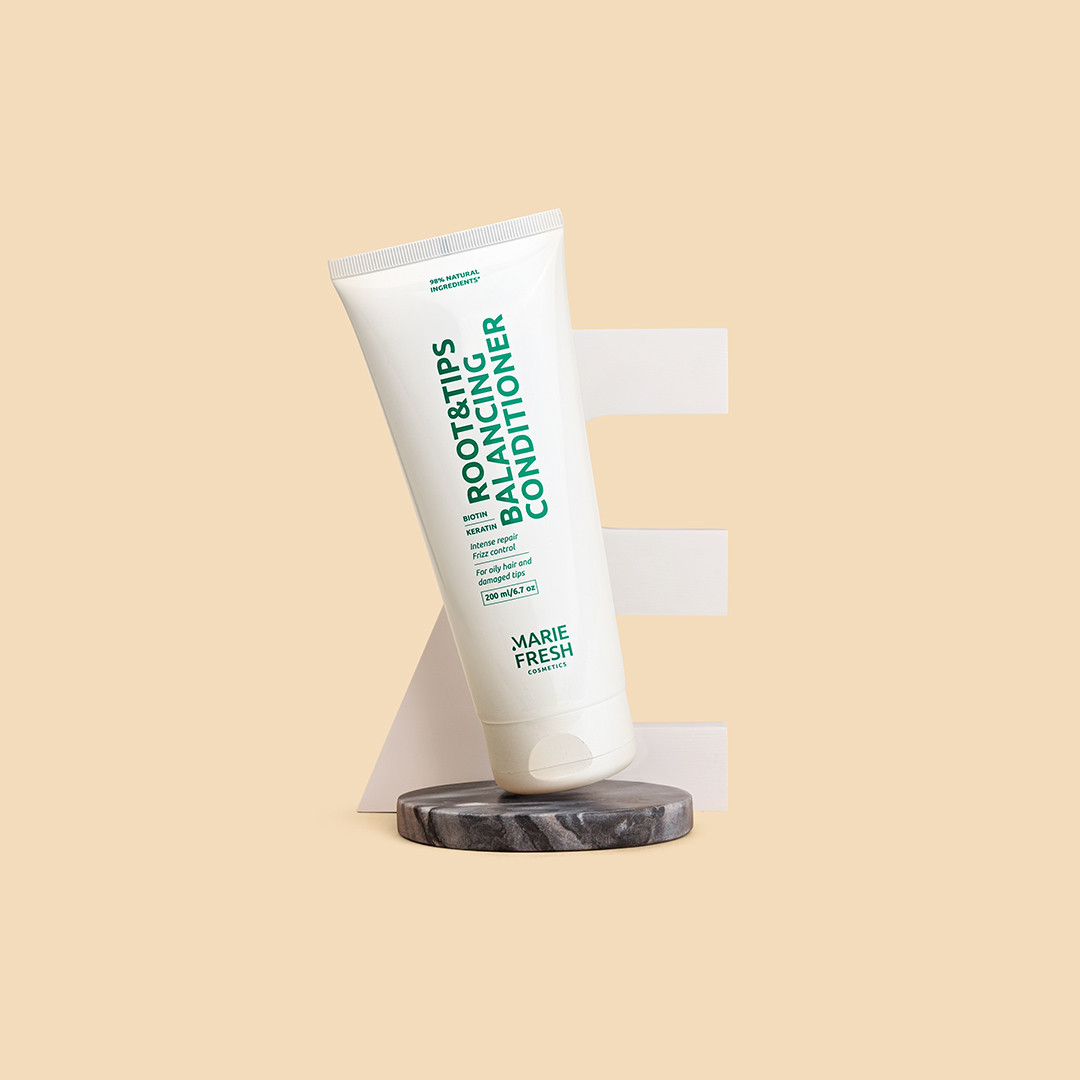 Marie Fresh КОНДИЦІОНЕР ROOT & TIPS ДЛЯ ЖИРНИХ КОРЕНІВ ТА СУХИХ КІНЧИКІВ  200мл, фото 1