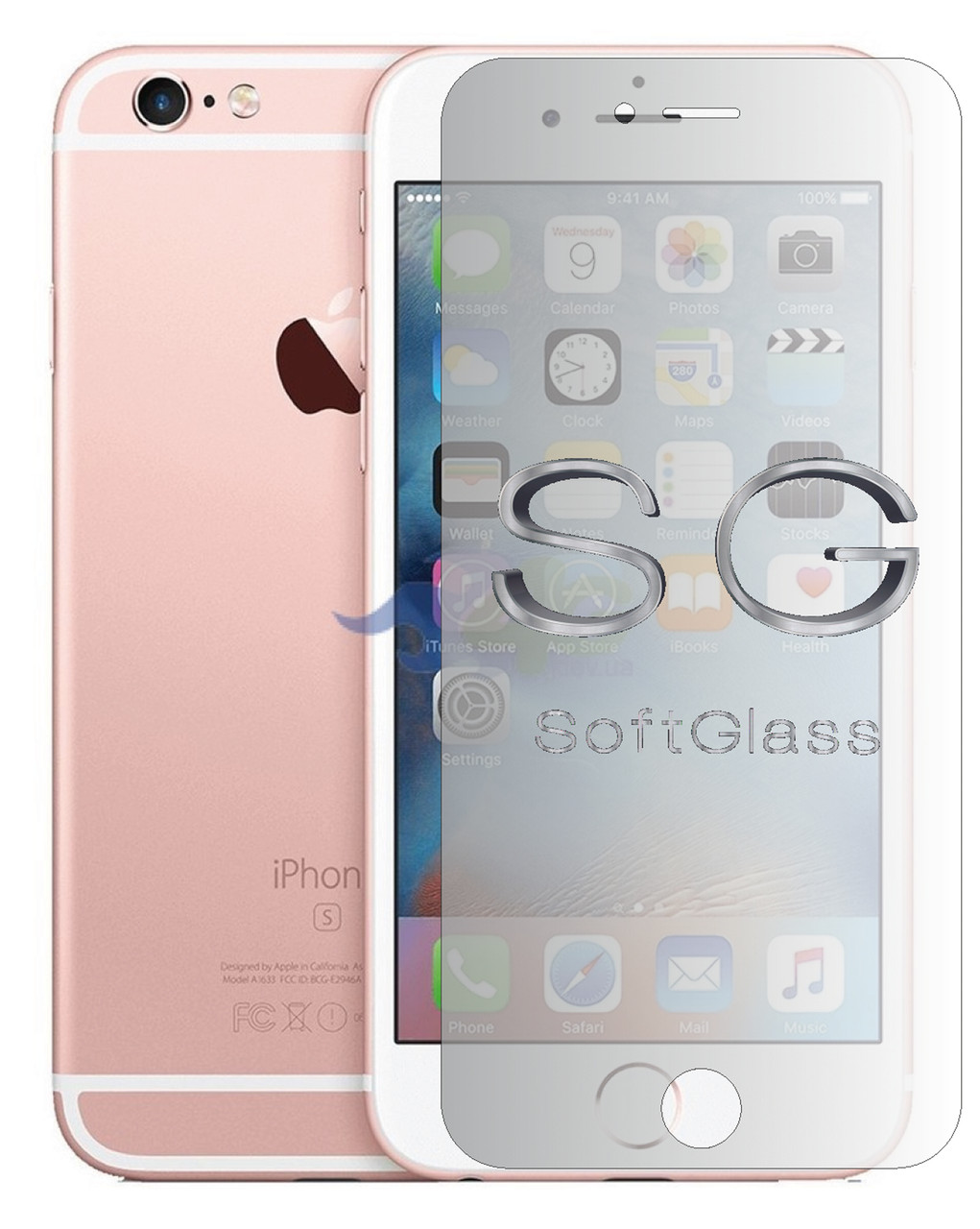 М'яке скло Apple iPhone 6 plus на екран поліуретанове SoftGlass