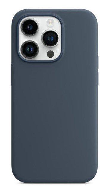 Чохол Monblan Magnetic Silicone Series MagSafe & Animation для iPhone14 Pro Max Storm Blue