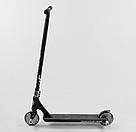 Кращий дитячий трюковий самокат Best Scooter Simbiote 61375 Чорний Якісний надійний самокат для трюків, фото 4