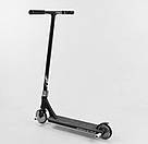 Кращий дитячий трюковий самокат Best Scooter Simbiote 61375 Чорний Якісний надійний самокат для трюків, фото 6