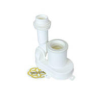 Універсальний сифон для пісуару Ø40-50 мм, білий Sanpreis, фото 4