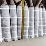 Штори БЛЕКАУТ Комплект атласних штор на тасьмі 150на270 см Захист 100% Колір Чорний, фото 8