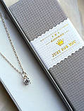 Срібний комплект ланцюжок з кулоном, фото 9
