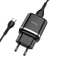 Сетевое зарядное устройство адаптер HOCO N3 1USB, 18W/3A, QC3.0 с функцией быстрой зарядки Black