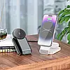 Бездротова зарядна станція 3 в 1 Hoco CQ3 15W для iPhone 12-15/AirPods/Apple Watch | MagSafe | Fast Charger | Milky White |, фото 4