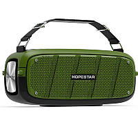 Портативная беспроводная Bluetooth колонка Hopestar Original A20 SUPPER BASS Green черная Speaker