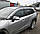 Дефлектори вікон із хром молдингом (вітровики) Toyota Rav 4 2019-2024 (Uncle), фото 6