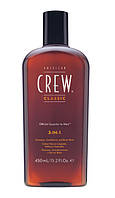 Средство 3-в-1 по уходу за волосами и телом American Crew Shampoo, Conditioner and Body Wash 3in1 450 мл