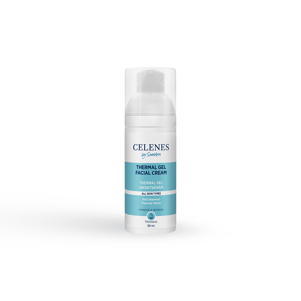 Термальний зволожуючий гель-крем для всіх типів шкіри Celenes thermal facial gel cream 50 мл