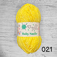 Плюшева пряжа Vizell Baby Smile 21 жовтий