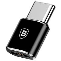 Адаптер переходник BASEUS mini Micro USB to Type-C |2.4A| black