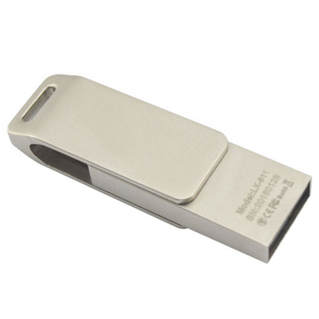 Флеш-накопитель для iPhone и iPad iDrive Metallic 32GB Флешка с разъемом Lightning / USB 2.0 - фото 4 - id-p2134658493