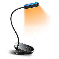 Настольная универсальная лампа LED беспроводная с клипсой Glocusent Mini clip-on Book light black