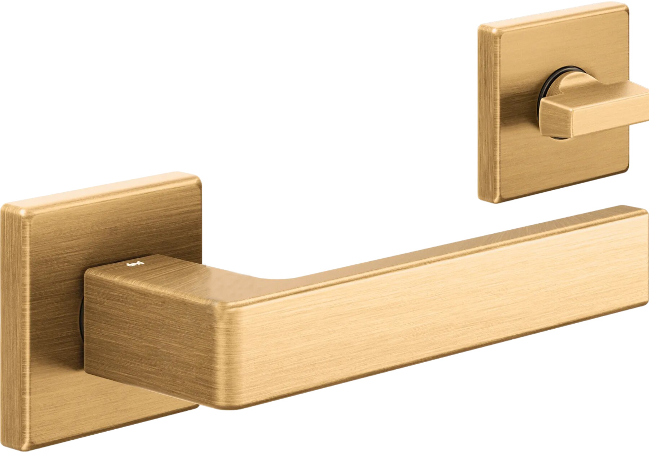 Ручка з WC фіксатором DND by Martinelli QUATTRO 02-Z матове золото (Італія)