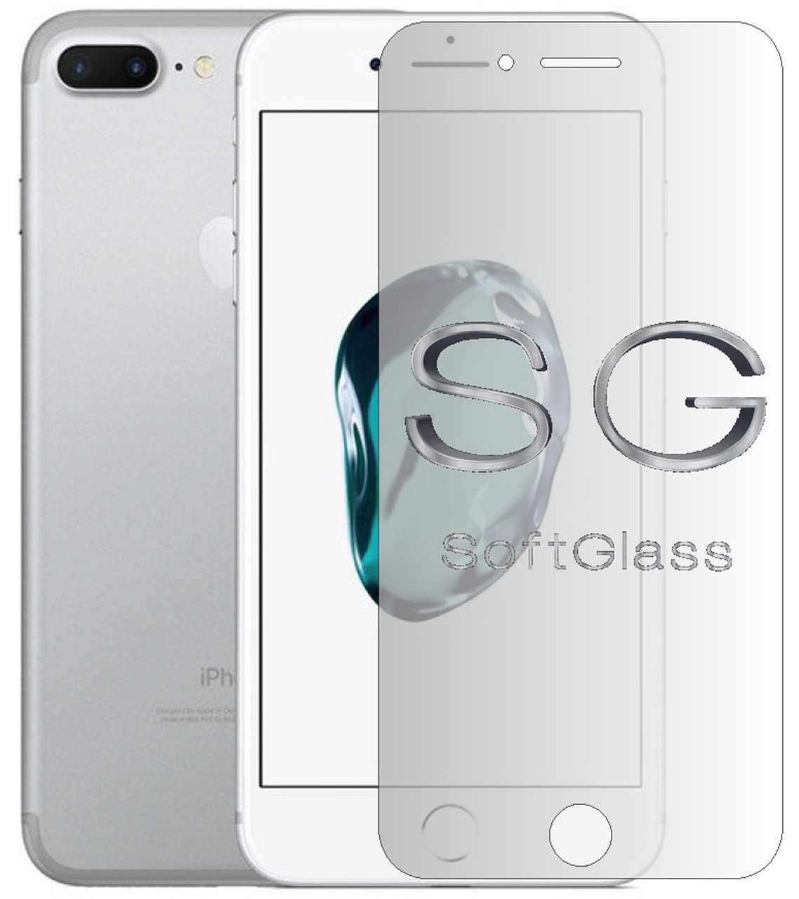 М'яке скло для Apple iPhone 7 Plus на екран поліуретанове SoftGlass