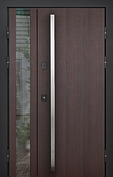 Вхідні двері Desire Glass з терморозривом та довгою ручкою з нержавіючої сталі Замки Mottura