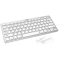 Беспроводная клавиатура с мышью для пк ноутбука планшета Hoco DI05 BT 5.0 (Ukr/Ru/En) White
