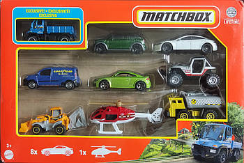 Набір машинок Матчбокс 9 шт Matchbox Cars, 9-Pack Die-Cast  1:64