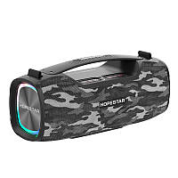 Портативная беспроводная Bluetooth колонка Hopestar A6X |BT5.0, 55W, TWS, AUX/TF/USB, 4h, IPX6| Camouflage