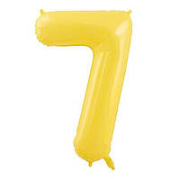 Цифра з плівки Slim Star жовтий "7" 40" (102см) в упаковці