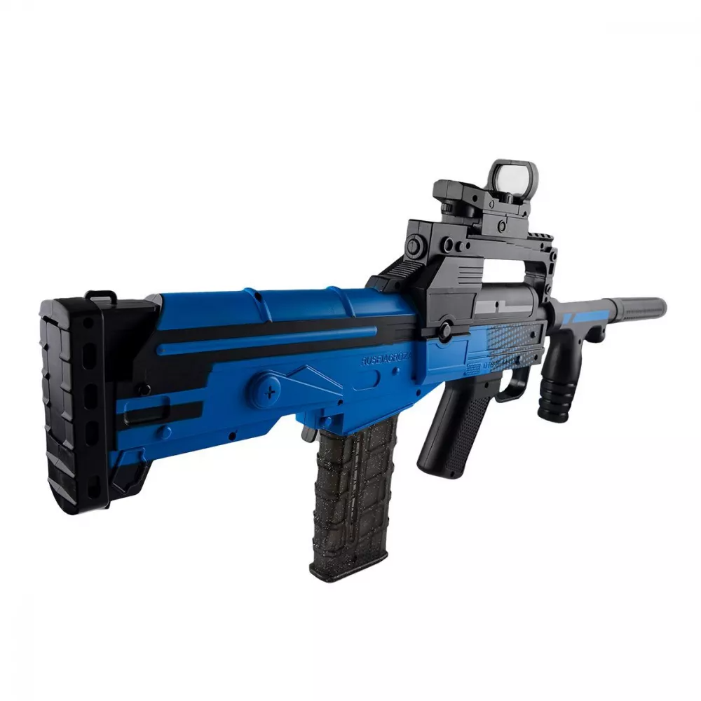 Игрушечный детский автомат ZERO GROZA аккумуляторный стреляющий поролоновыми пулями Blue (12 патронов) - фото 2 - id-p2134667175