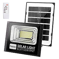 Фонарь Прожектор Аккумуляторный переносной HOCO Outdoor solar energy garden light DL07 45W солнечная панель