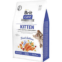 Сухой корм для кошек Brit Care Cat GF Kitten Gentle Digestion Strong Immunity с лососем 400 г (8595602565030)