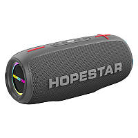 Портативная беспроводная Bluetooth колонка Hopestar P26 PRO |20 Вт, Bluetooth, TWS, FM, MP3, AUX, Mic| Cерый