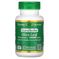 Оливковые Листья, 500 мг, Olive Leaves, California Gold Nutrition, 60 капсул