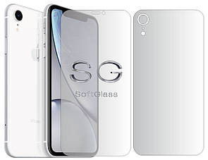 М'яке скло Apple iPhone XR Комплект: Передня та Задня панелі поліуретанове SoftGlass