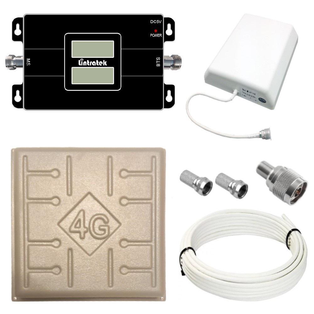Репітер підсилювач мобільного зв'язку і інтернету Lintratek KW17L-GD GSM та 4G сигналу 900 1800 МГц (17/8 дБі), фото 1