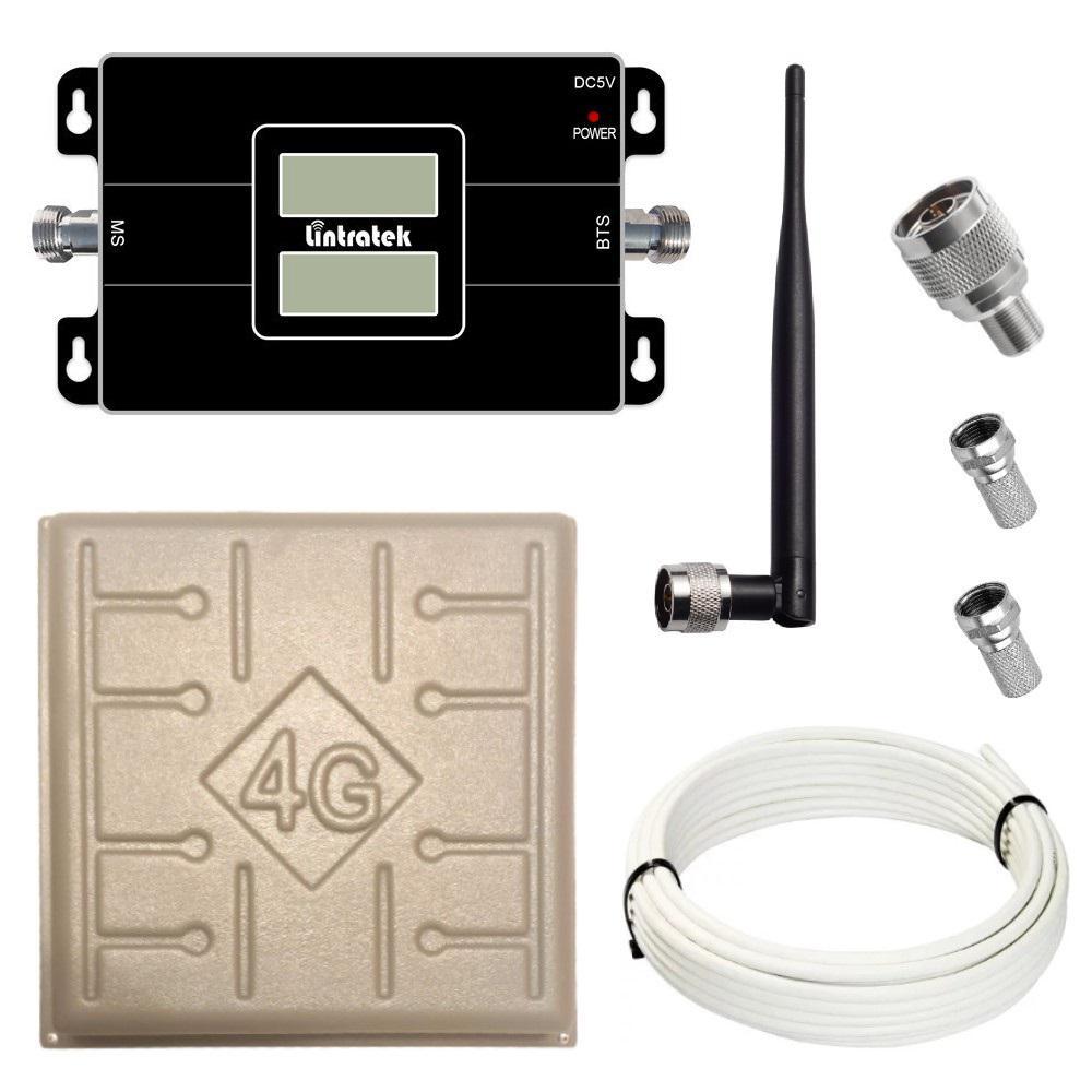 Репітер підсилювач мобільного зв'язку та інтернету Lintratek KW17L-GW GSM 3G 4G 900 2100 МГц (17/I дБі), фото 1