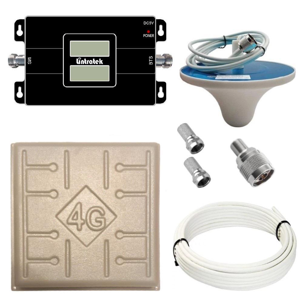 Репітер підсилювач мобільного зв'язку і інтернету Lintratek KW17L-GW GSM та 4G сигналу 900/2100 МГц (17/3 дБі), фото 1