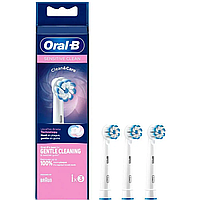 Насадки на зубные щетки Oral B Sensitive Clean (3шт.) сменная насадка орал бы для электрощетки