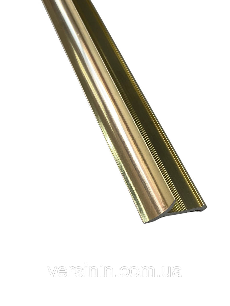 Алюмінієвий внутрішній кут для плитки, АВП, золото, глянець., фото 1