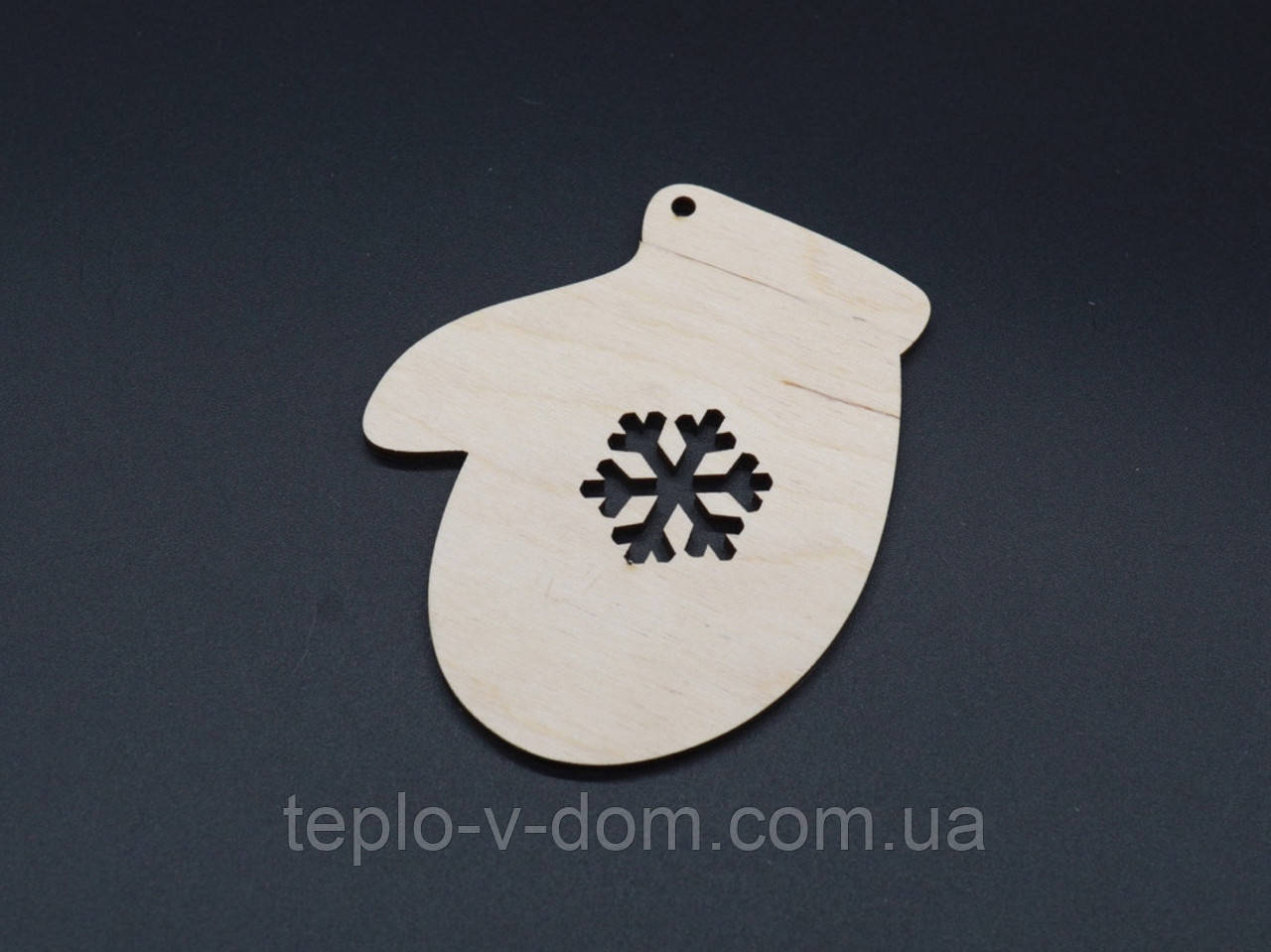 Дерев'яна новорічна заготовка під розпис. Фанера. 9х8см