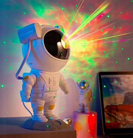 Нічник проектор зоряного неба Космонавт, Астронавт, з пультом, нічник проектор Космонавт