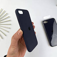 Чохол-накладка Silicone Soft Case для iPhone 6/6S із закритим низом (Abyss blue)