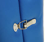 Складна косметологічна кушетка 180х60см, Кушетка автомат для косметолога, Масажний стіл розкладний, переносний Синій !!!, фото 5