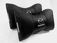 Подушка на подголовник в авто с логотипом Mazda 1 шт