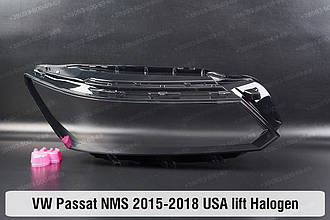 Скло фари VW Volkswagen Passat NMS Halogen USA (2015-2018) I покоління рестайлінг праве