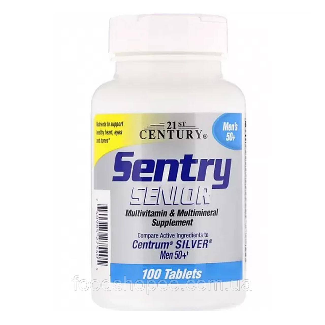Полівітаміни та мультимінерали (Sentry Senior Mens 50+) 100 таблеток CEN-27540