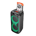 Акустика-караоке HOCO Leader 75W wireless dual-mic outdoor BT speaker HA7 |BT5.0/USB/AUX/TF, 75W, TWS, 7h|, фото 4