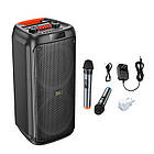 Акустика-караоке HOCO Leader 75W wireless dual-mic outdoor BT speaker HA7 |BT5.0/USB/AUX/TF, 75W, TWS, 7h|, фото 5