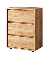 Маленький компактний комод на три висувні ящики Вулик К 603 фасад і корпус Дуб Крафт Золотий 600х450х800 ДОМ