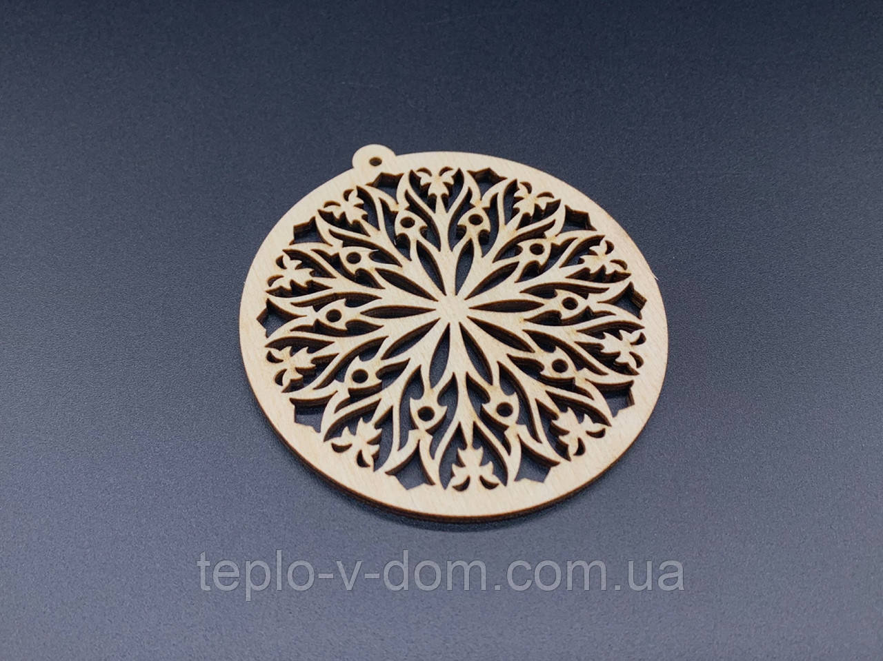 Дерев'яна новорічна іграшка. Фанера. 9см