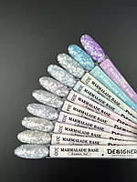 Цветная база Marmalade base Designer Professional (9 мл.) - с белыми конфетти