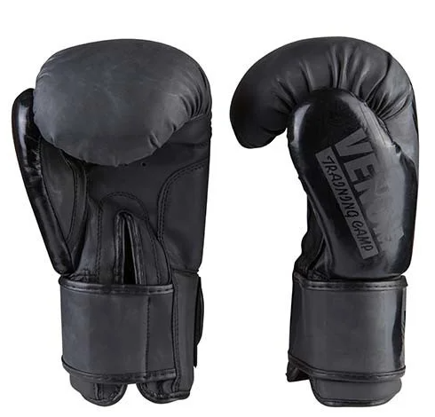 Боксерські рукавиці PU VENUM VM2955 чорні розмір 12 унц.